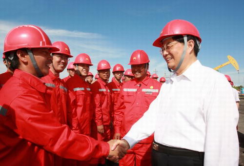 胡锦涛在<a href=//hlj.110.com>黑龙江</a>考察强调保增长保民生(组图)