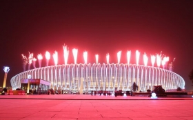 胡锦涛宣布第11届全运会开幕 奥委会主席罗格出席