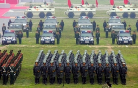 武警部队举行国庆安保暨维稳誓师动员大会